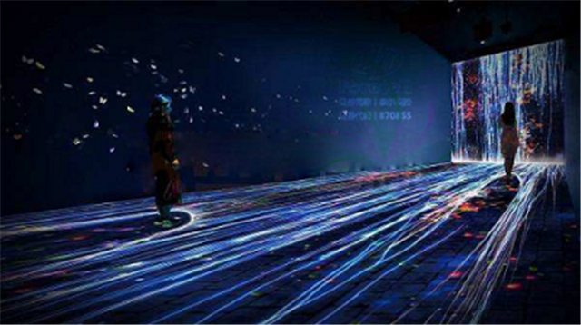 地面互動投影在展館、KTV等娛樂生活場所的應用